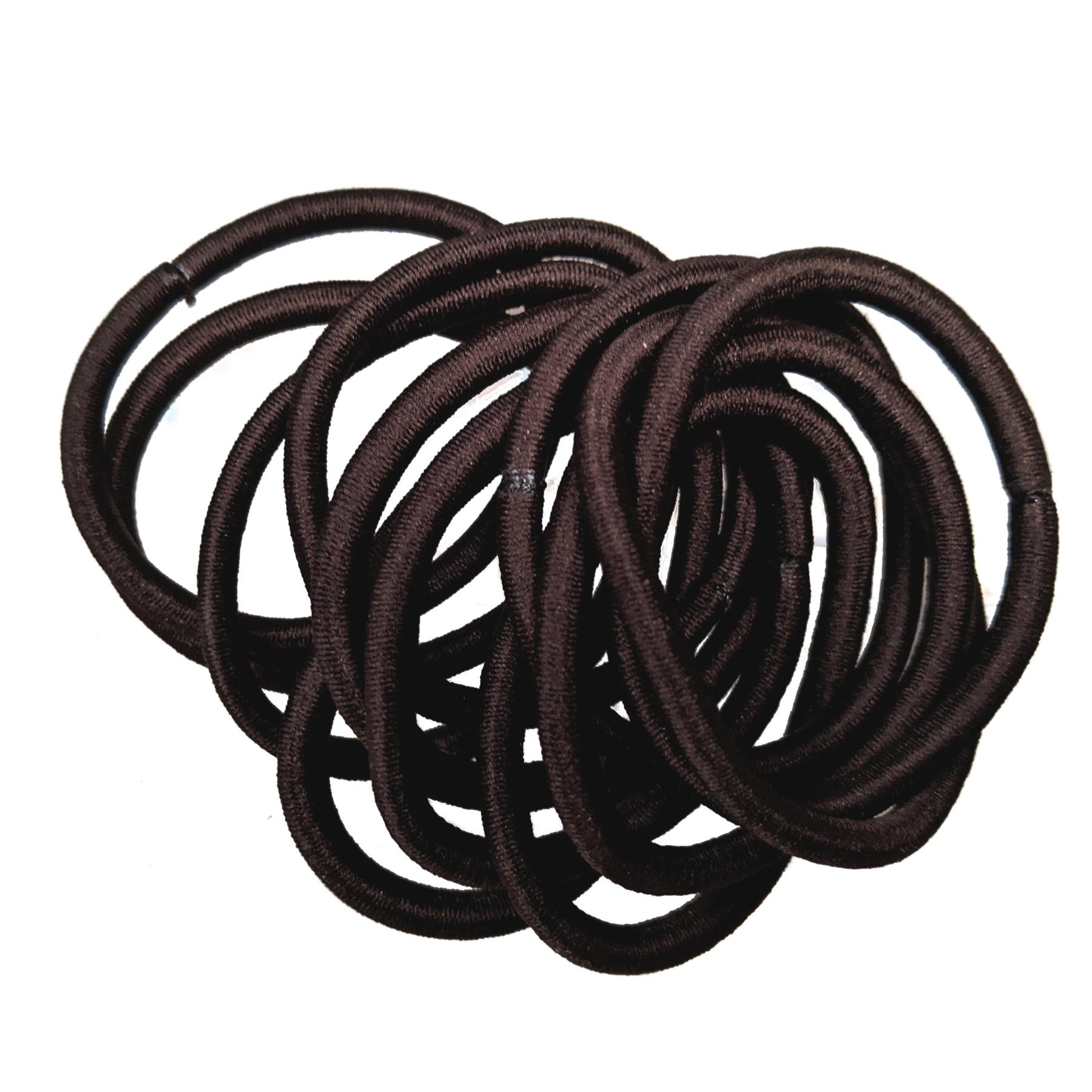 12 Chocolate Brown SnagFree Hair Elastic Bobbles 5055706530370 eBay