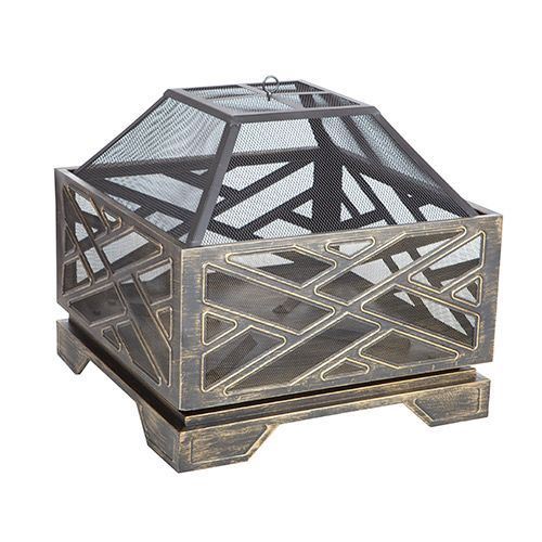 Fire Sense 26 Catalona Square Fire Pit 690730622391 Ebay