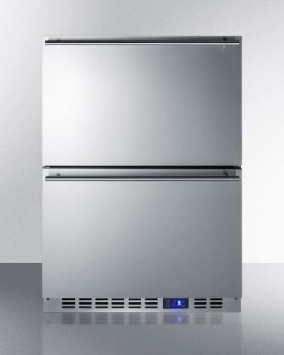 Summit Built In Frost Free 24 Under Counter Freezer Drawers