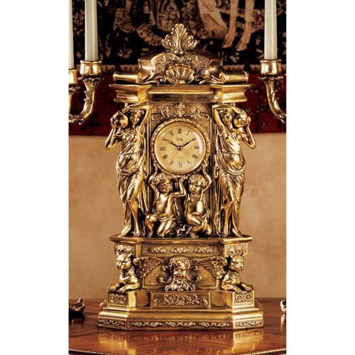 Design Toscano Chateau Chambord Clock and Candelabra Ensemble