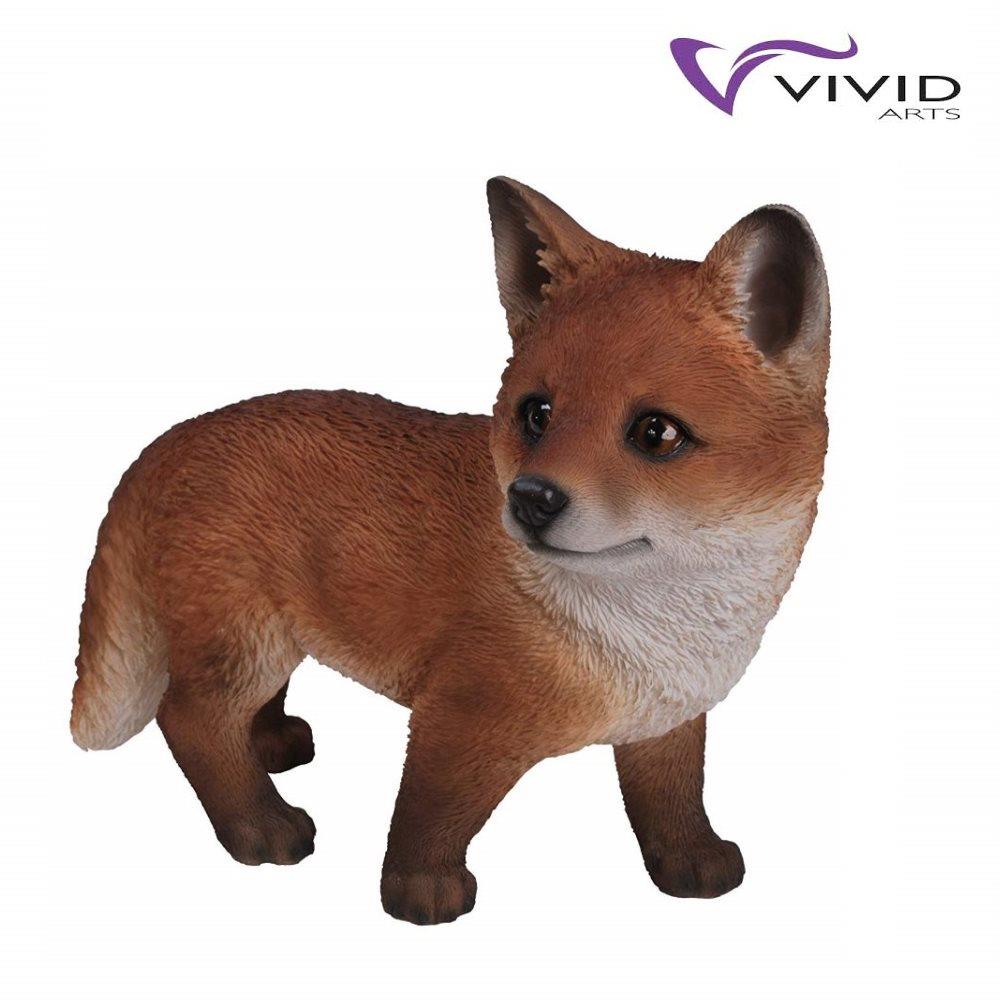 Vivid Arts Standing Fox Cub Resin Ornament