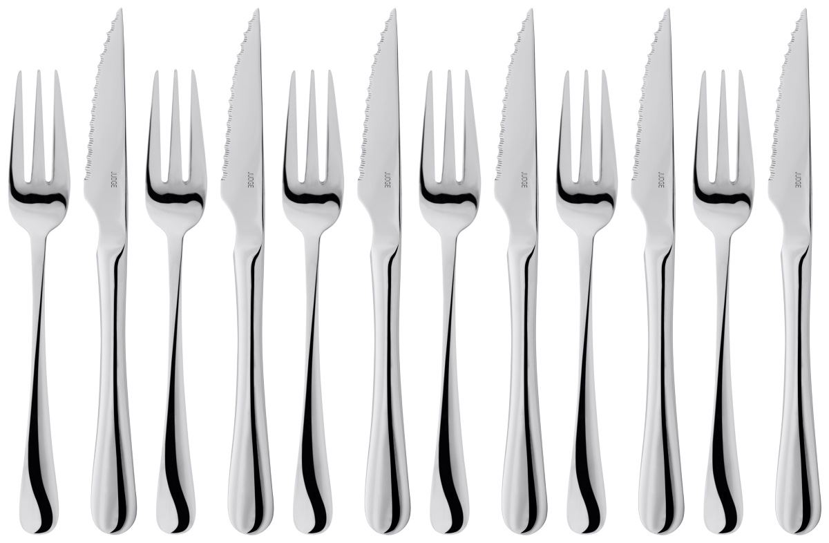 Set of 6 Steak Knives & Forks Stainless Steel Serrated 25 Year Guarantee Judge 5051896004547 eBay