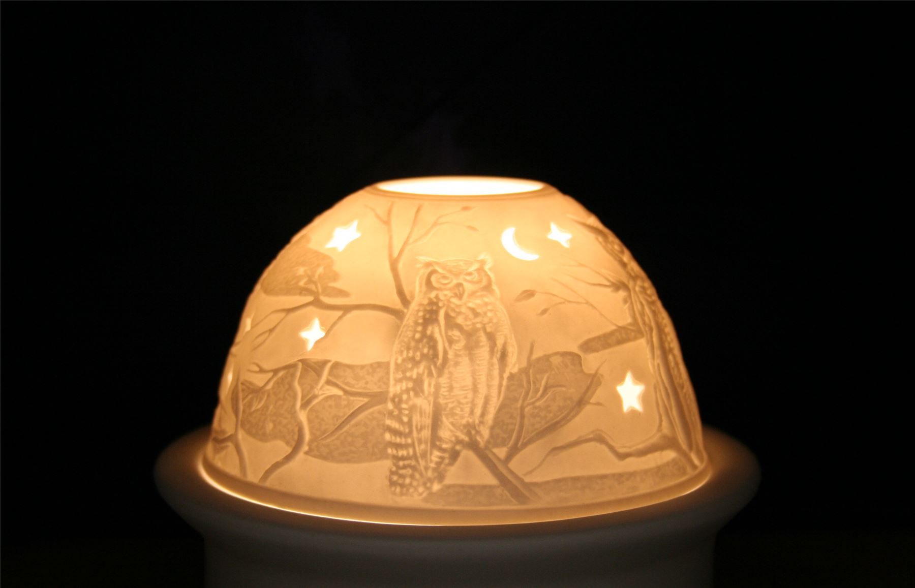 Hellmann Versand Starlight Tealight Candle Holder, Cats, Dogs, Owls