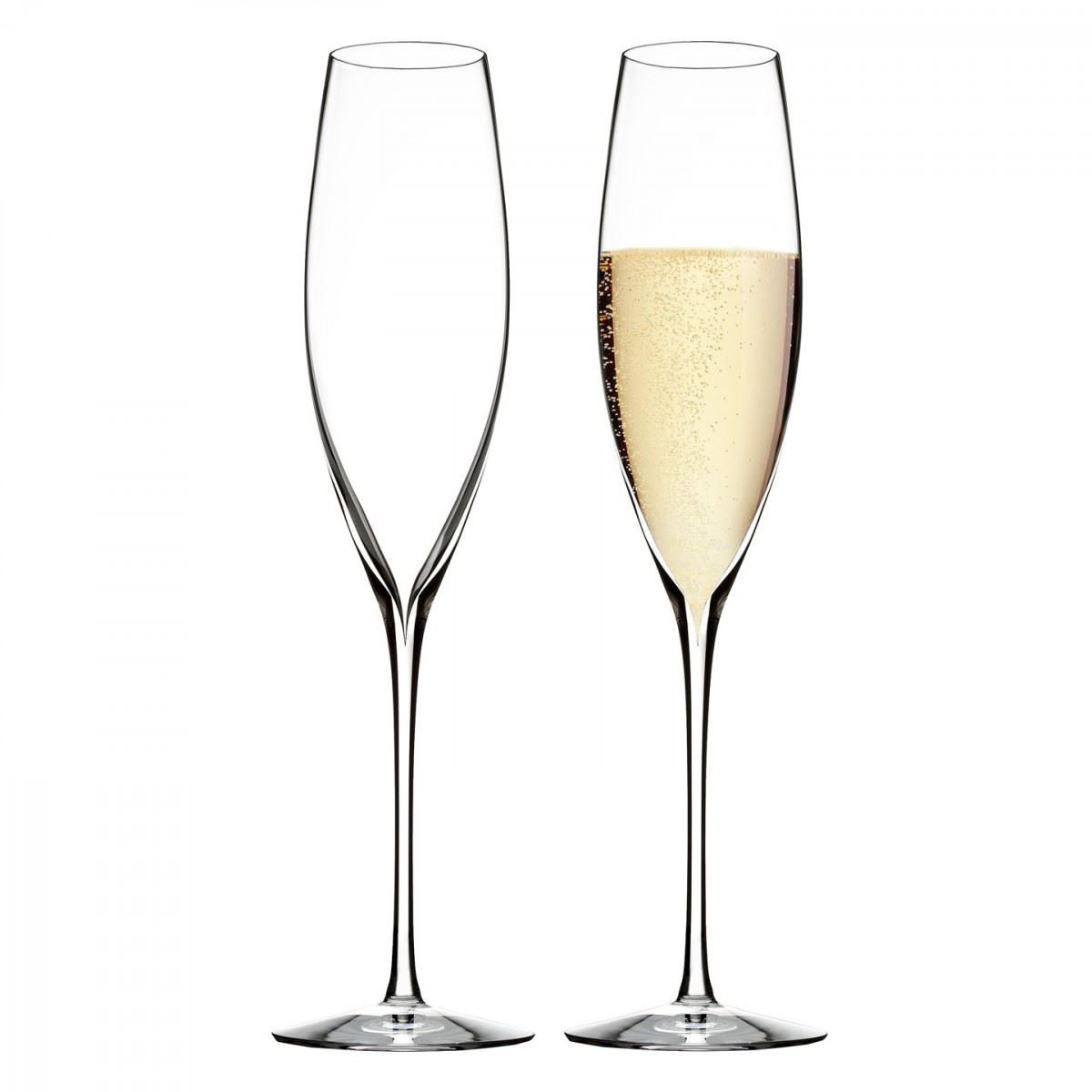 Waterford Crystal Elegance crystal Champagne Flute Flutes Glass Set of