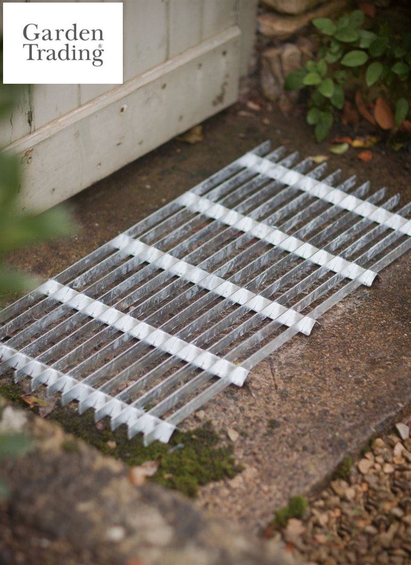 Metal Grill Galvanised Steel Doormat Outdoor Garden Entrance Front Door Mats UK