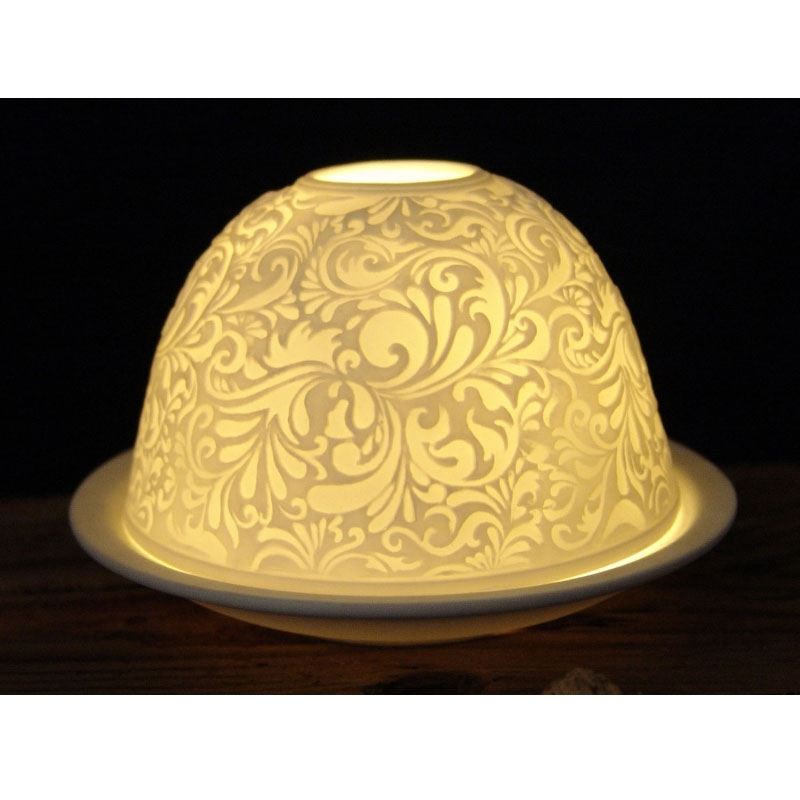 Hellmann Versand Starlight 3" Tealight Candle Holder, Dandelions, Roses