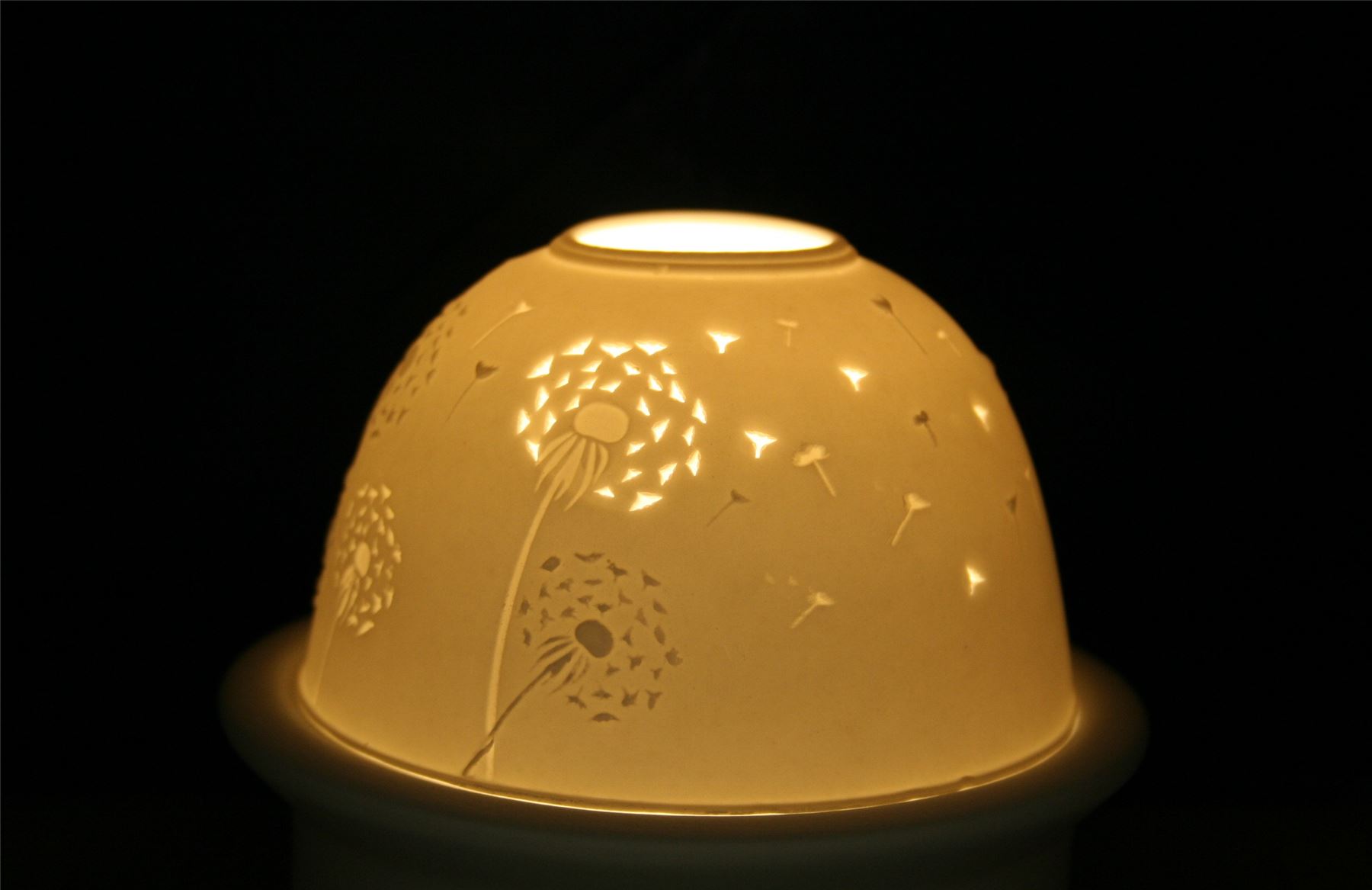 Hellmann Versand Starlight 3" Tealight Candle Holder, Dandelions, Roses