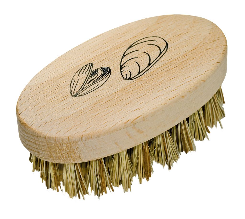 Redecker Oyster Mussel Cleaning Brush for Scallop Clam Lobster Hard