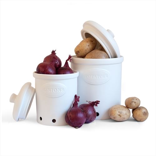 Galzone Keramik Gemüse Vorratsbehälter,Knoblauch,Zwiebel/Kartoffel