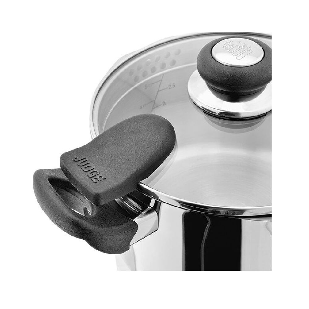Judge Vista 24cm 18/10 Stainless Steel Draining Pot with Easy Drain