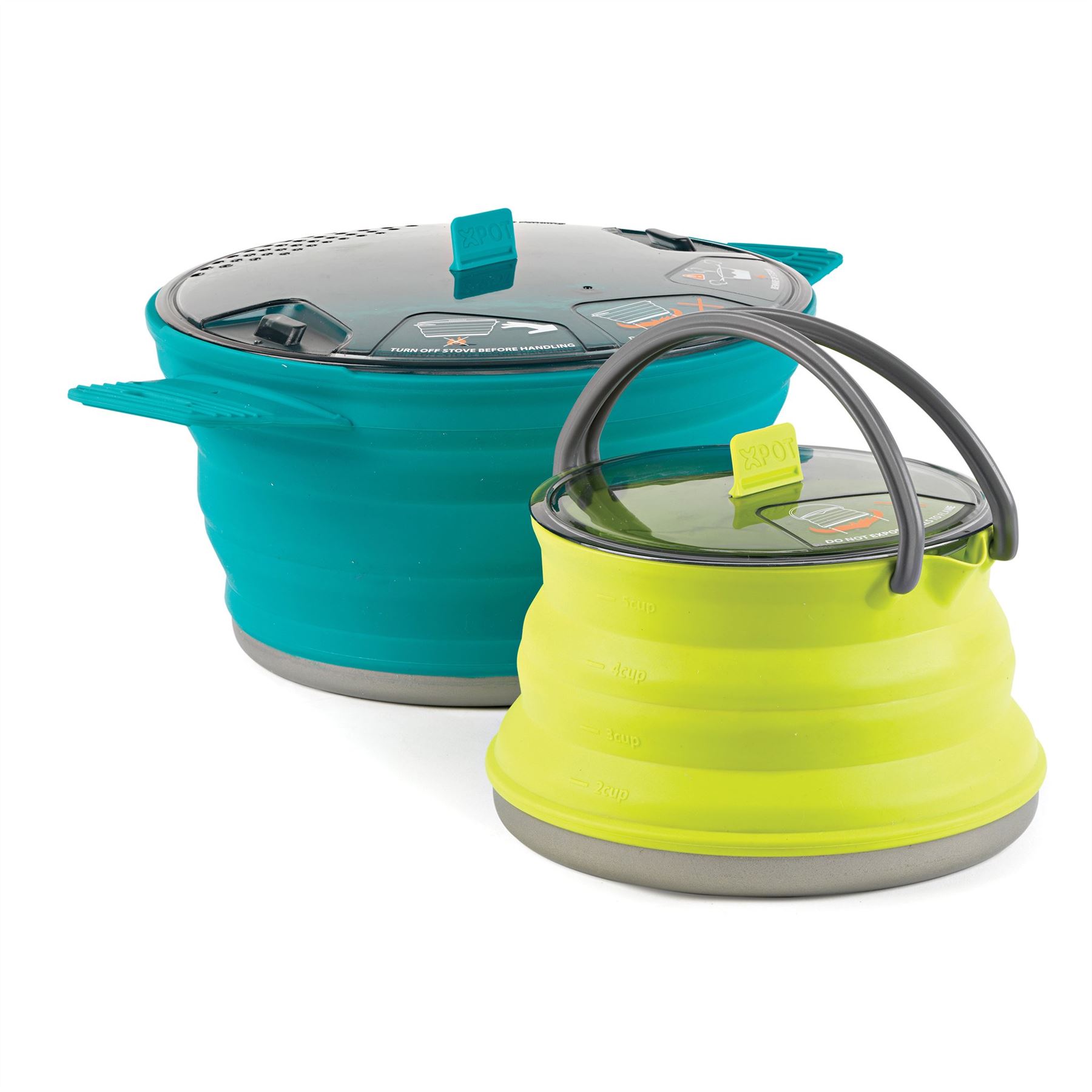 Sea to Summit Collapsable Camping Kettle & Pot Pan BPA Free Silicone