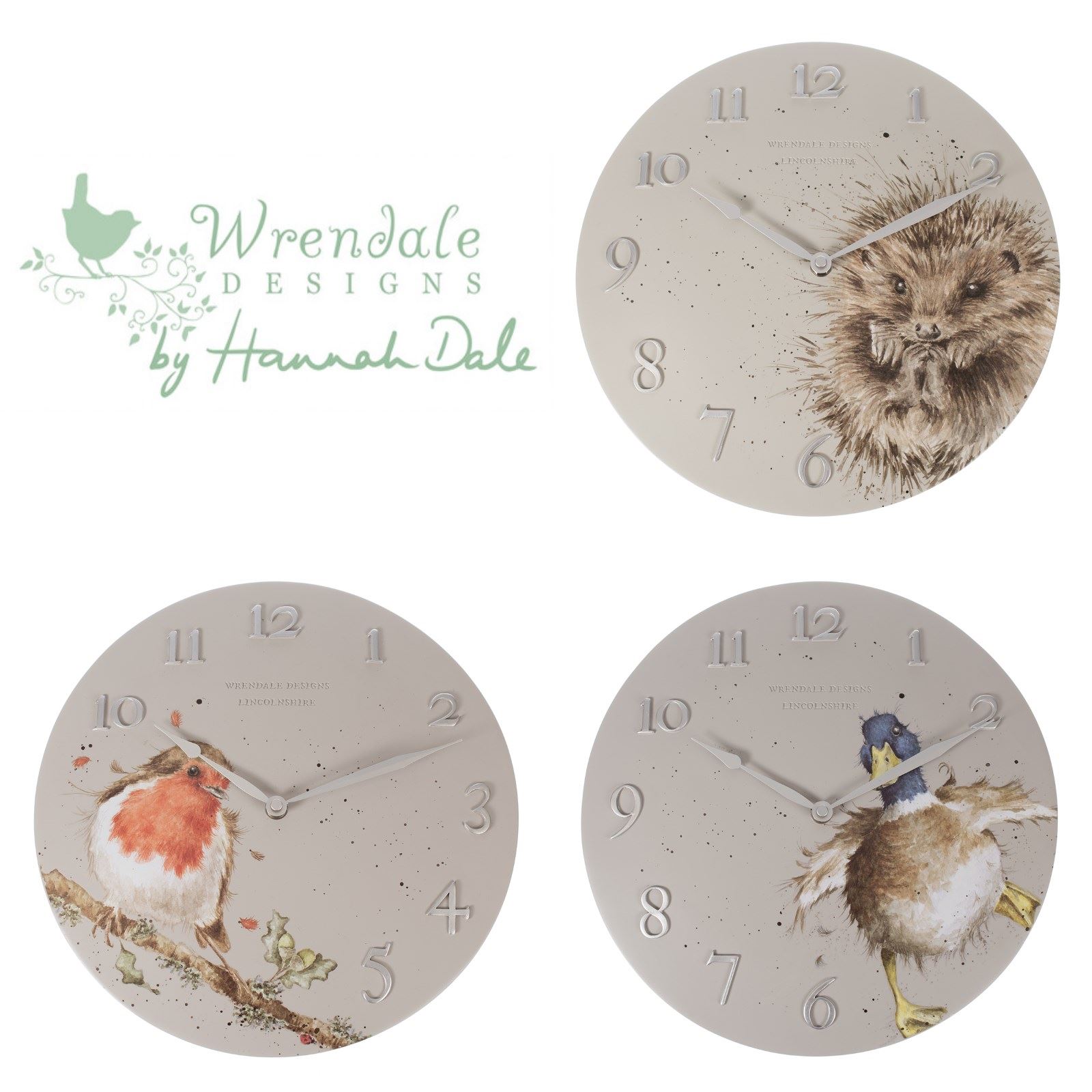 Wrendale Wall Clock Cow Design