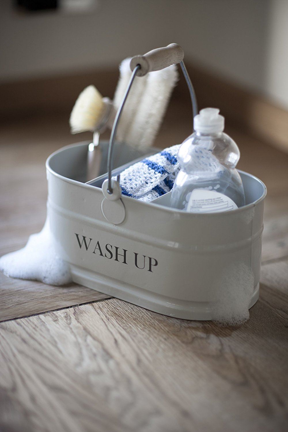 Garden Trading Retro Sink Wash Up Tidy Caddy, Metal with Handle 2