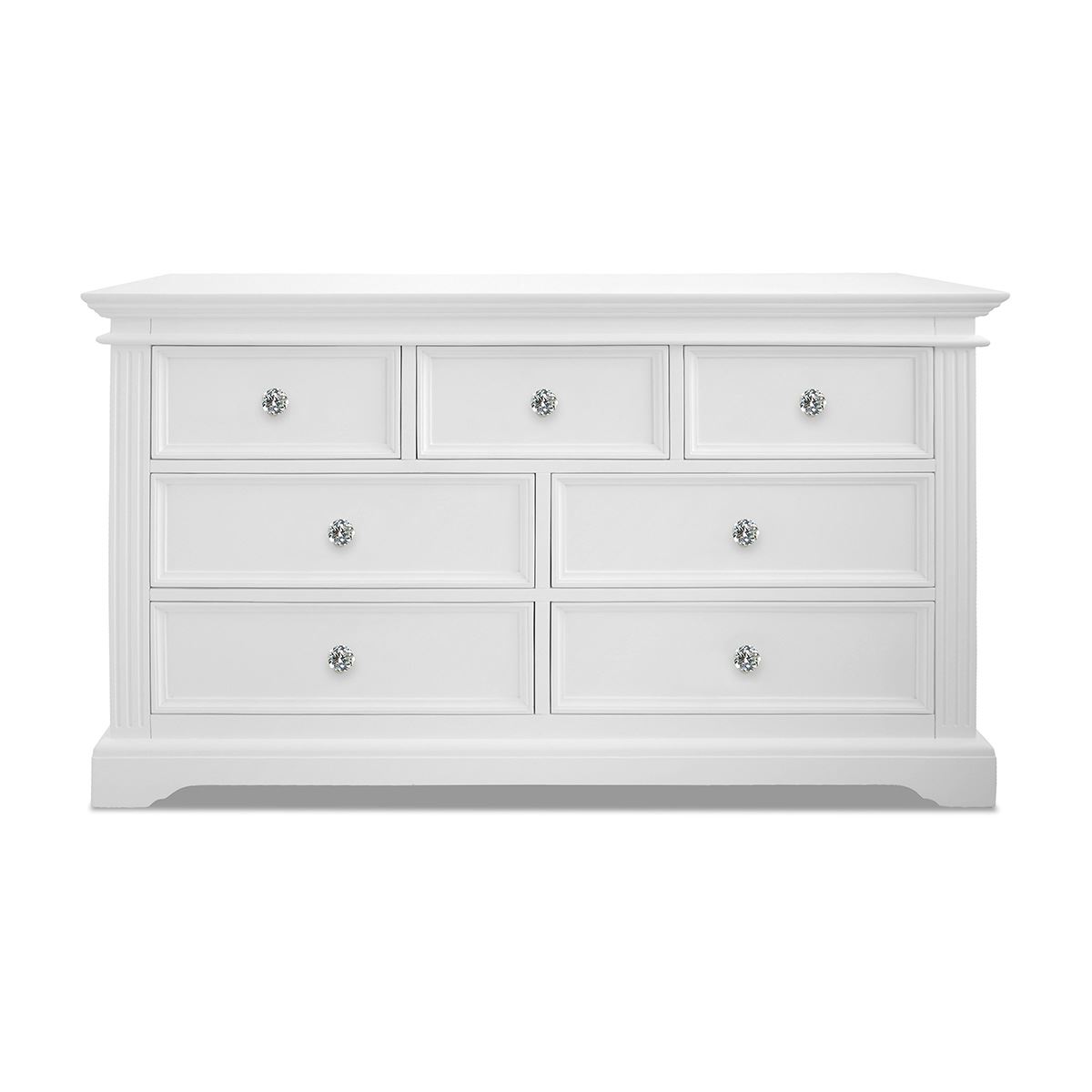 White Bedroom Furniture Wooden Chest of Drawers Bedside Table Robe GAINSBOROUGH - Picture 23 of 75