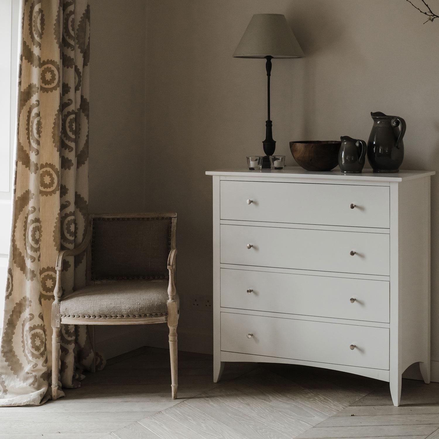 White Bedroom Furniture Bedside Table Chest of Drawers Bed EDWARD HOPPER Quality - Picture 25 of 88