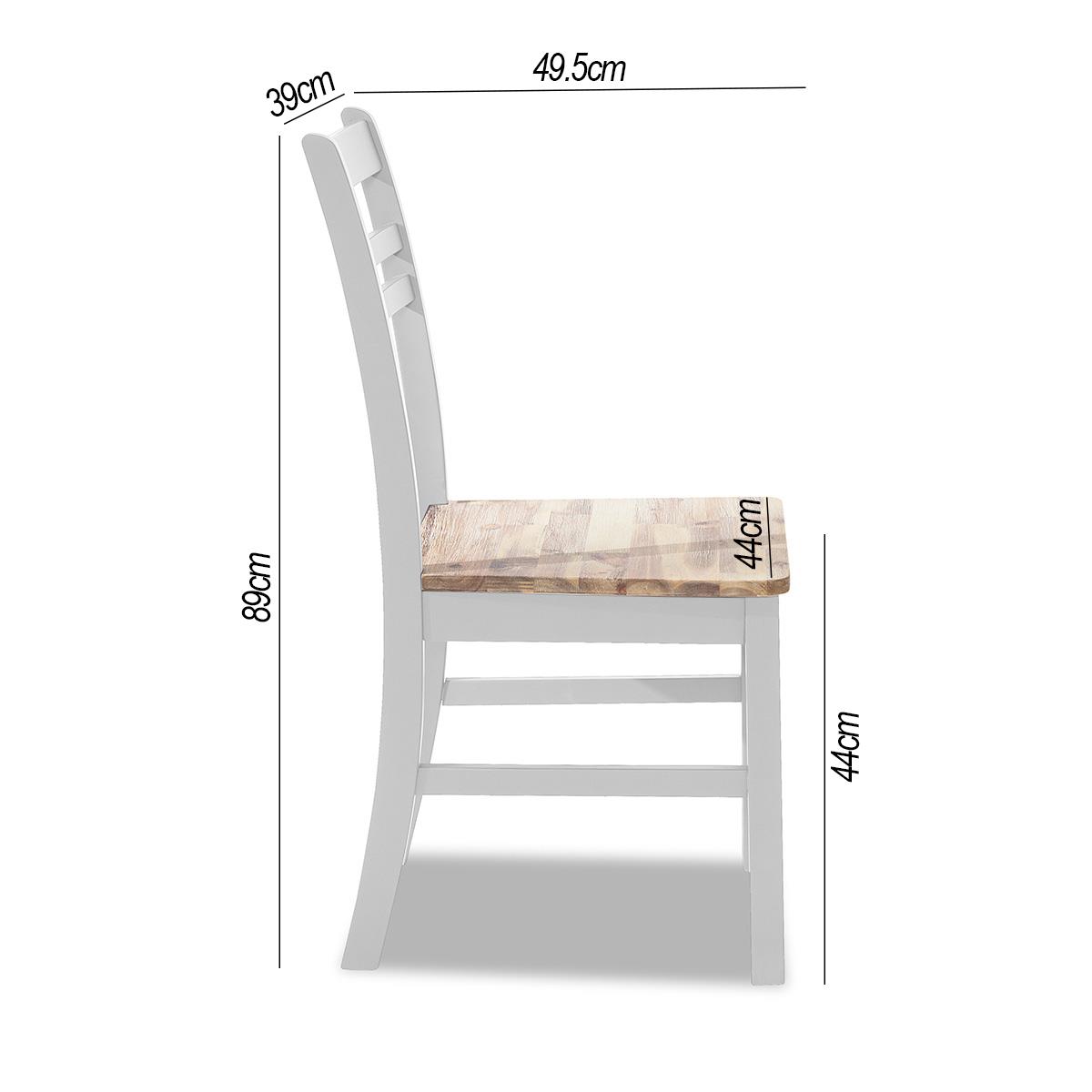 Florence Country Chair. Wooden Kitchen Dining Chair, Acacia Wood Seat QUALITY - Picture 31 of 34