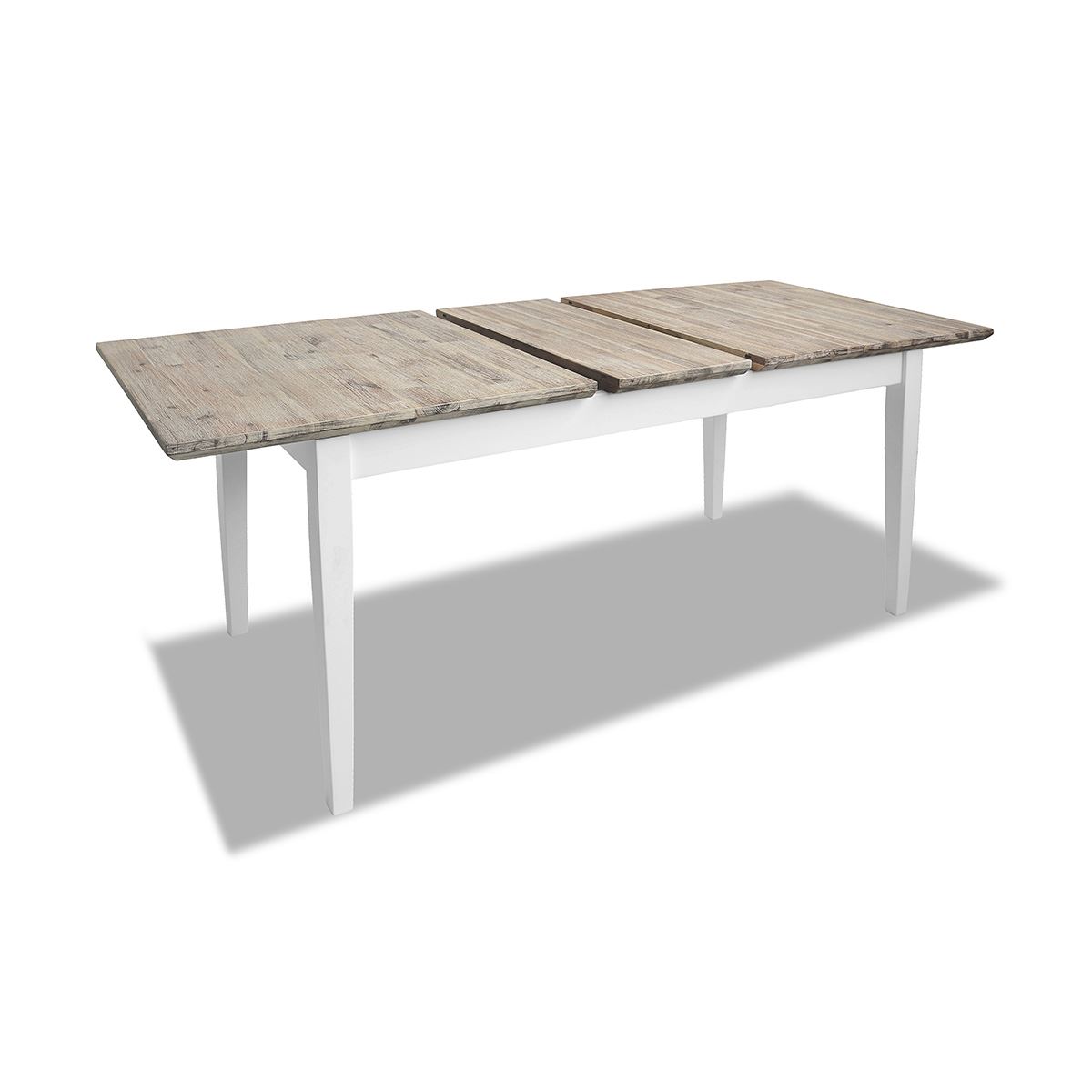Extending Dining Table +4 Chairs Rectangular Center Extension FLORENCE furniture - Picture 43 of 152