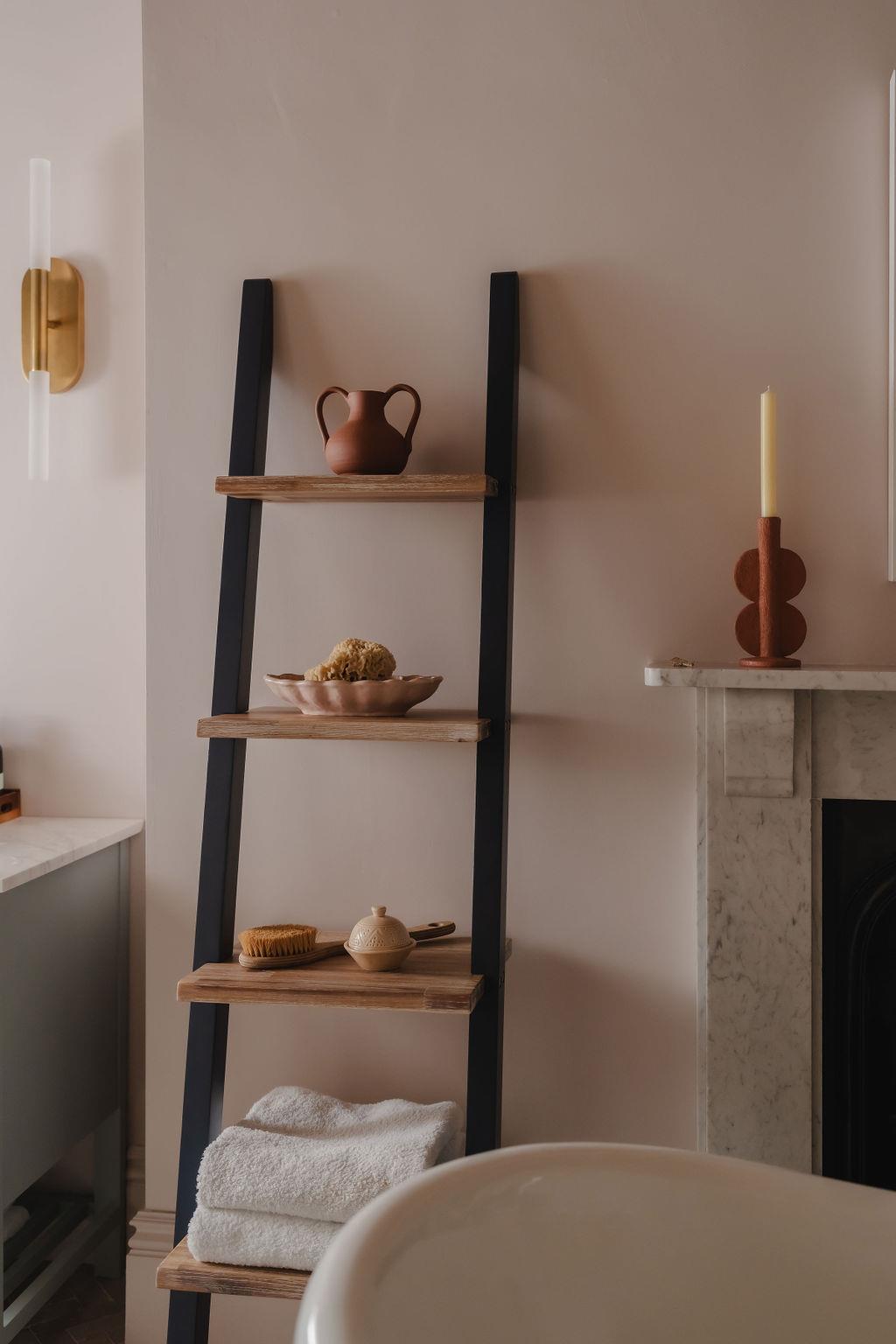Florence Ladder Shelf Bookshelf Rack Lean up Display Storage Shelving Stand - Picture 5 of 26