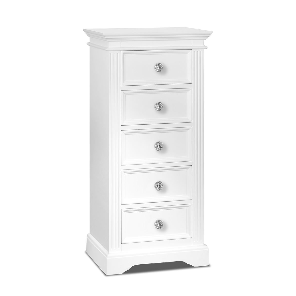 White Bedroom Furniture Wooden Chest of Drawers Bedside Table Robe GAINSBOROUGH - Picture 9 of 75