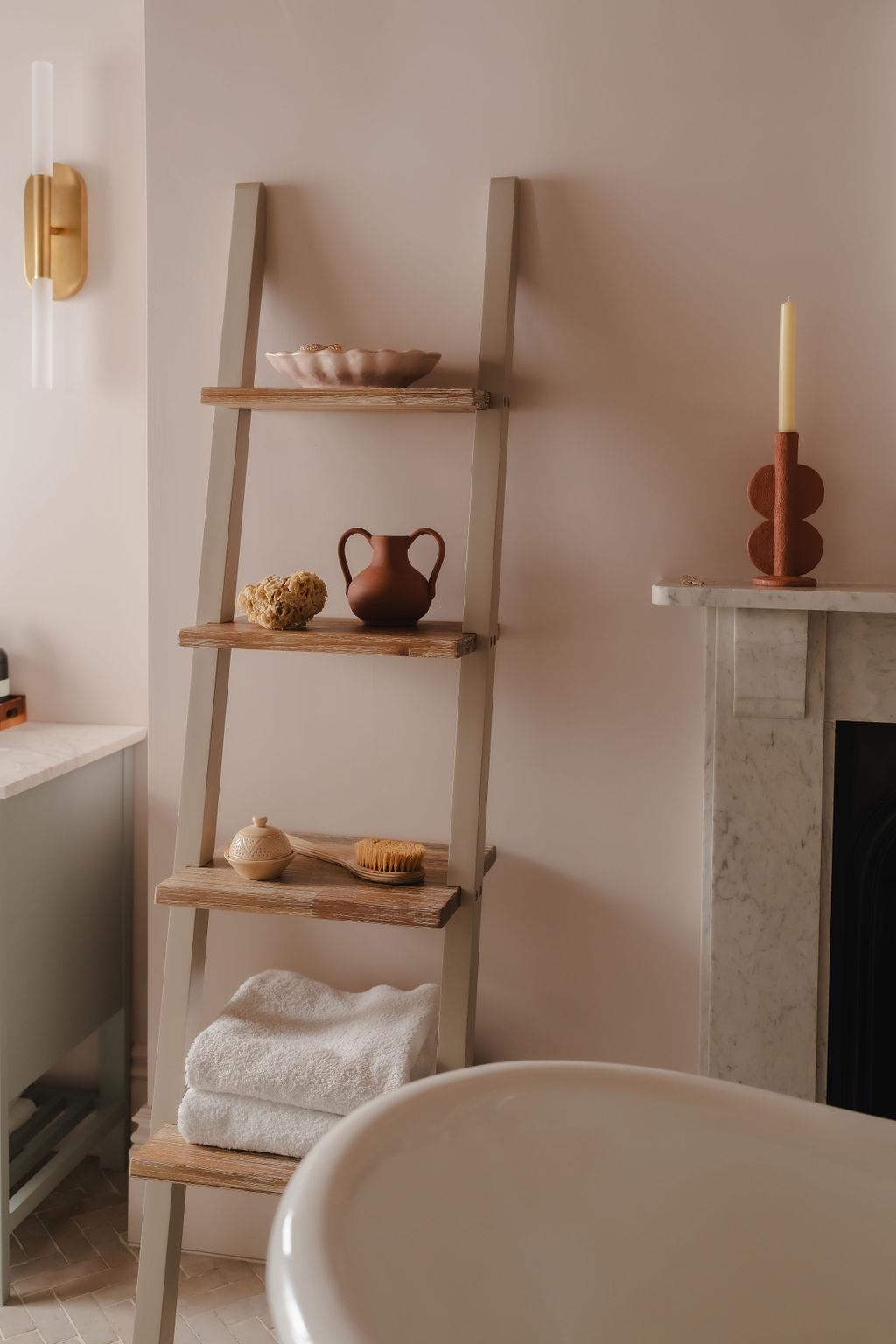 Florence Ladder Shelf Bookshelf Rack Lean up Display Storage Shelving Stand - Picture 14 of 26