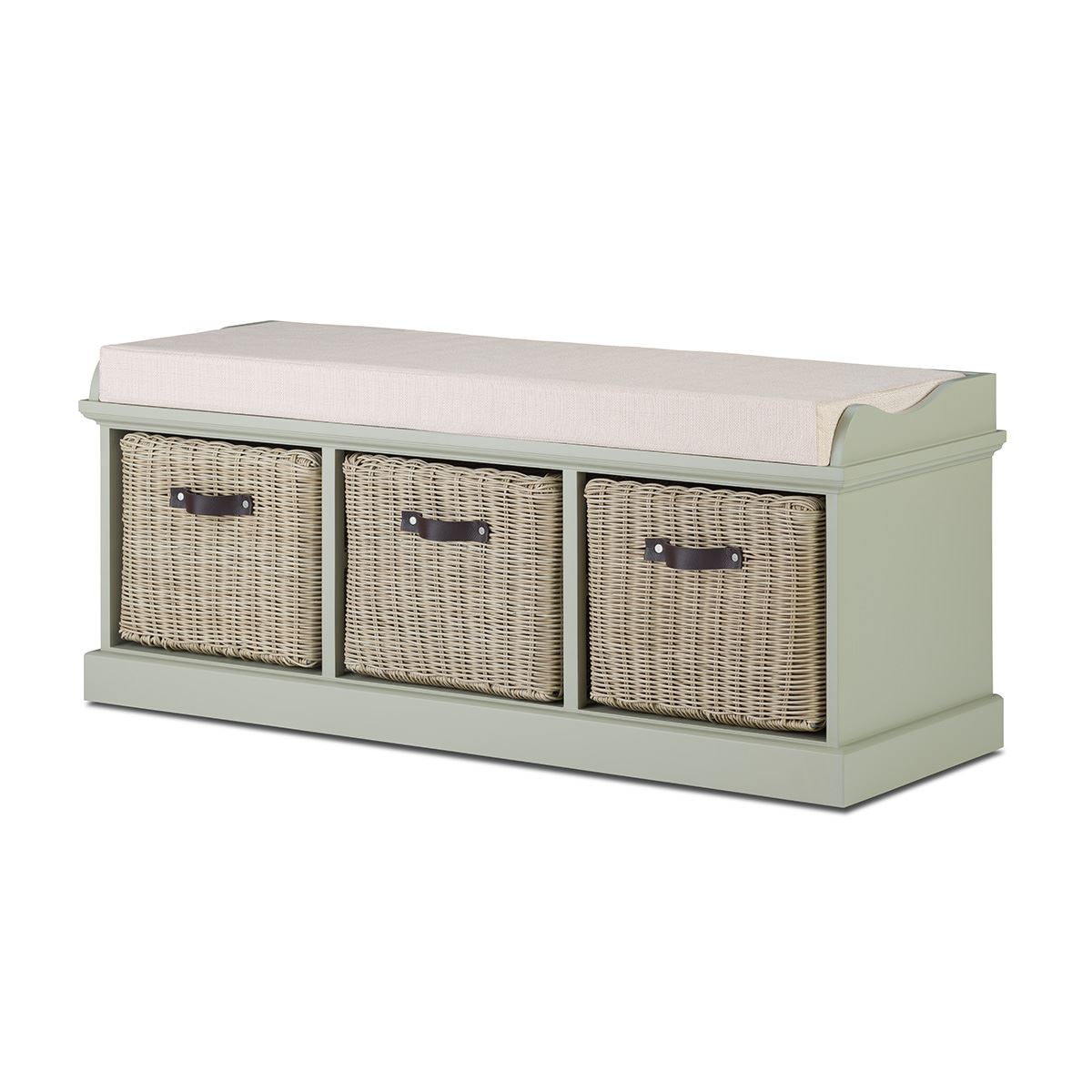 Tetbury Hallway Bench and Hanging Shelf, Hallway Storage Bench with