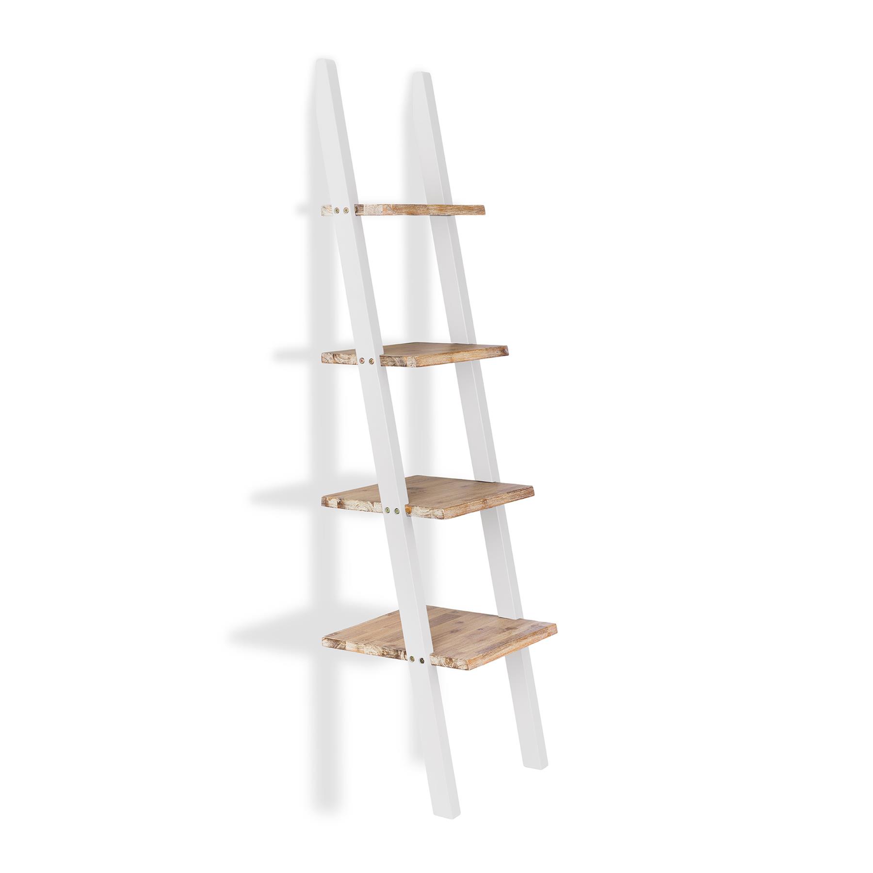 Florence Ladder Shelf Bookshelf Rack Lean up Display Storage Shelving Stand - Picture 26 of 26