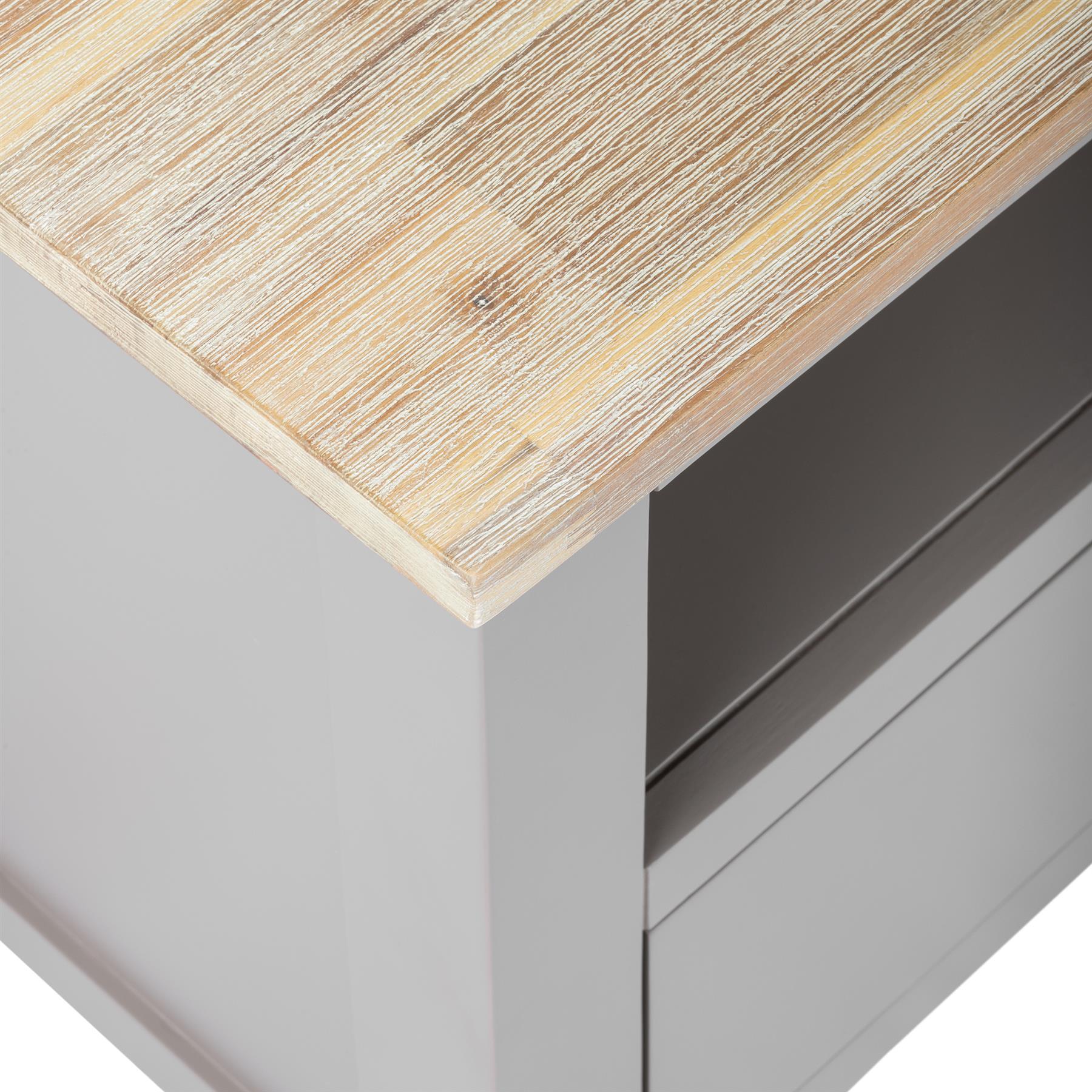 Kitchen Dining Furniture Grey Console Table Breakfast Bar Sideboard StoolFLORENC - Picture 171 of 178