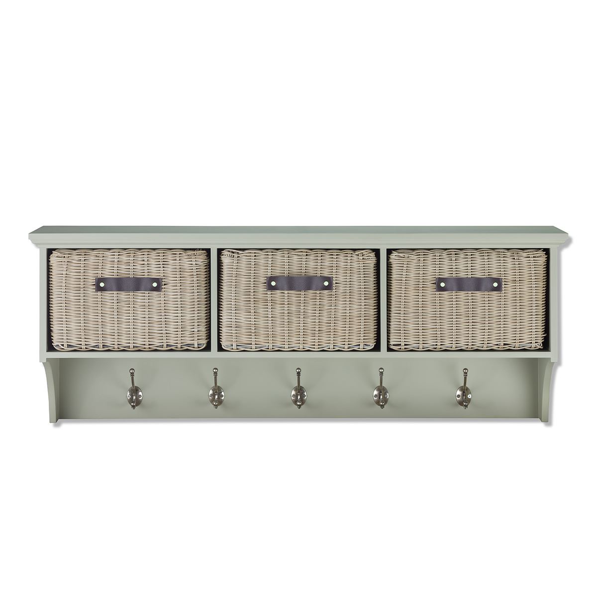 Tetbury Hallway Bench and Hanging Shelf, Hallway Storage Bench with