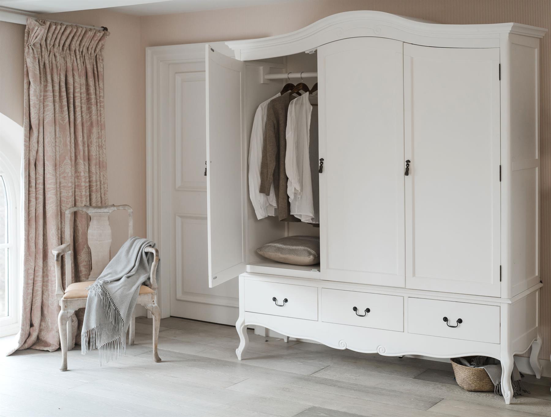 Shabby Chic White Bedroom Furniture, French Bed Bedside Table Chest Of Drawers - Picture 66 of 157