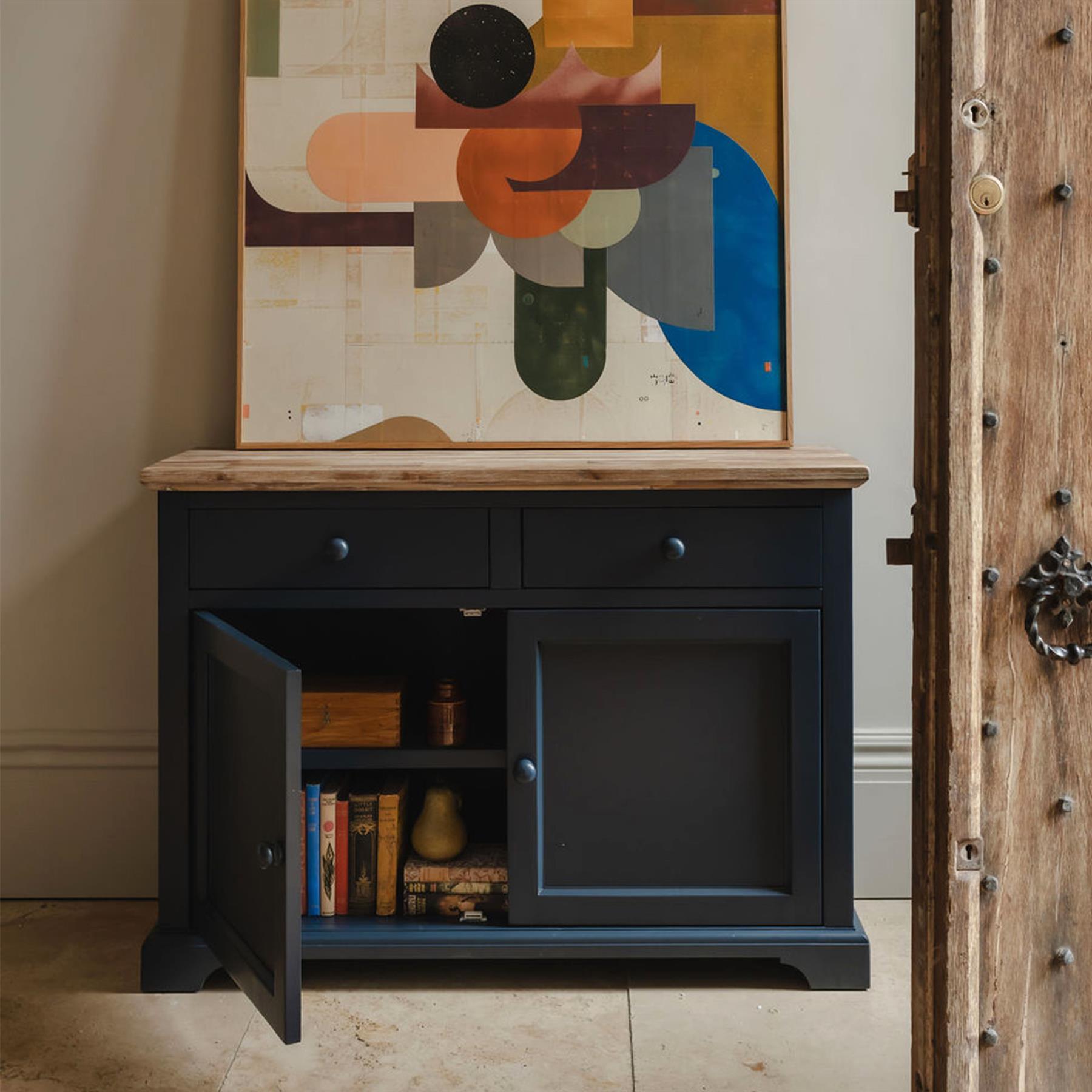 Sideboard Wooden Cupboard Drawers and Shelf Assembled Florence Kitchen Furniture - Picture 21 of 36