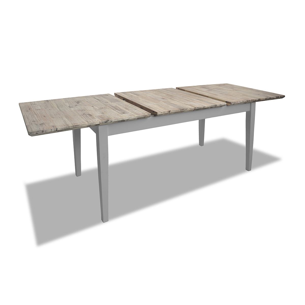 Extending Dining Table +4 Chairs Rectangular Center Extension FLORENCE furniture - Picture 64 of 152