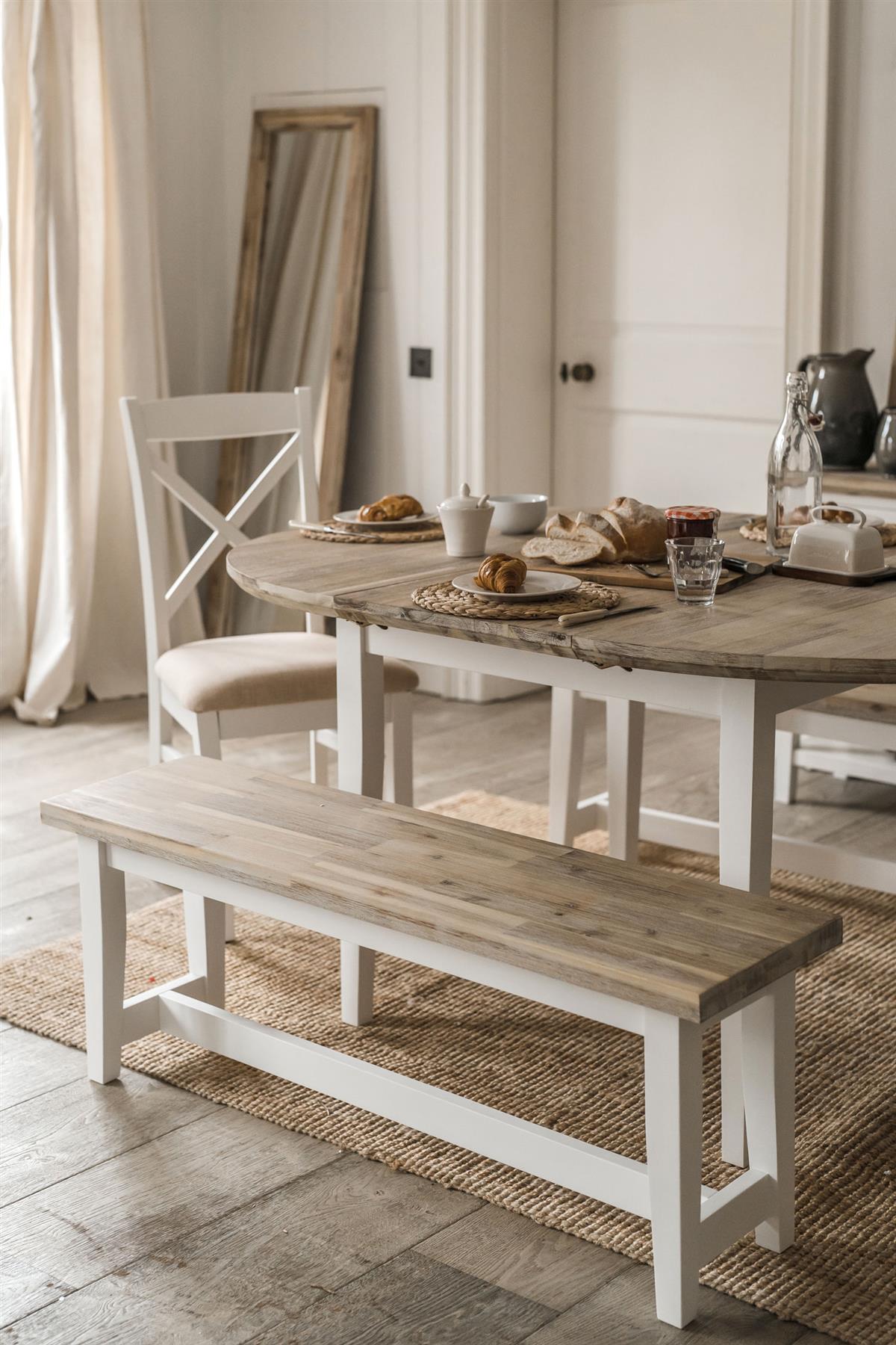 Florence Table Bench.120cm long bench ideal for kitchen table.Choice of colour - Picture 21 of 26