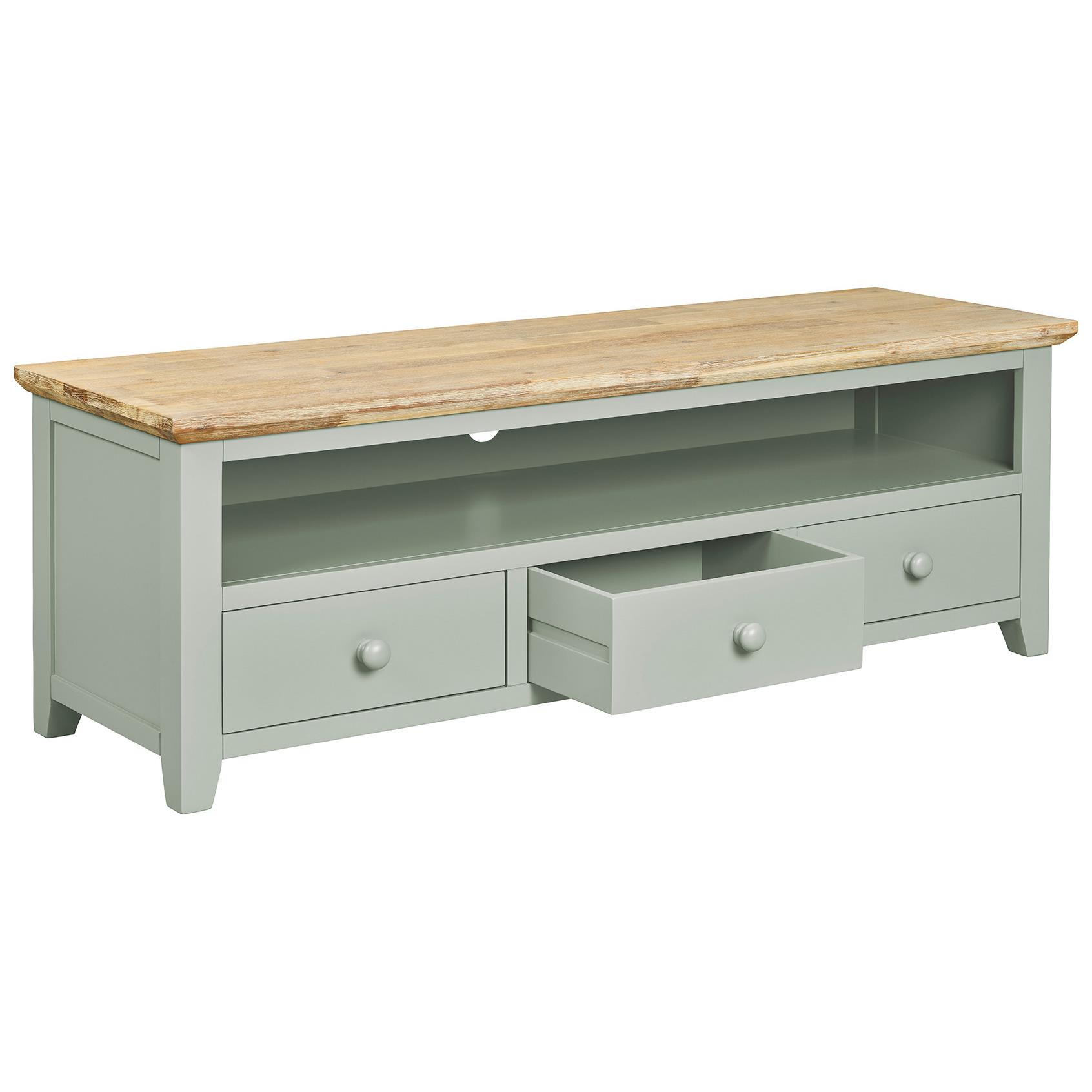Florence Large TV Unit TV Stand with 3 Drawers and Shelf ,W145cm Fully Assembled - Picture 32 of 57