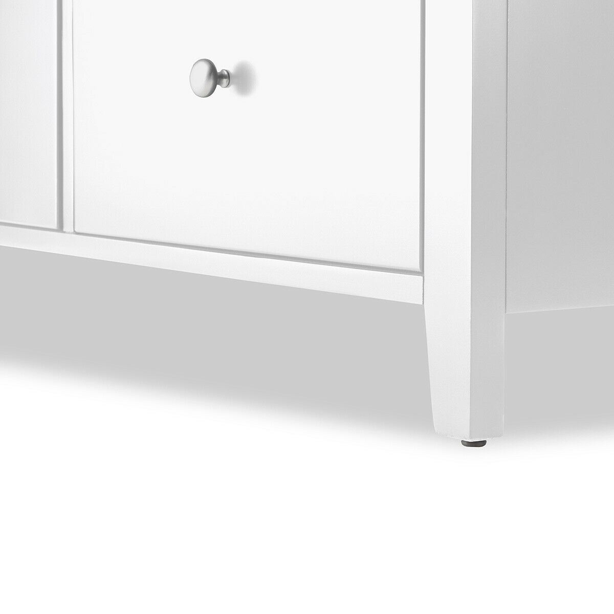 White Bedroom Furniture, White Chest of Drawers, Bedside Tble, Wardrobe BROOKLYN eBay