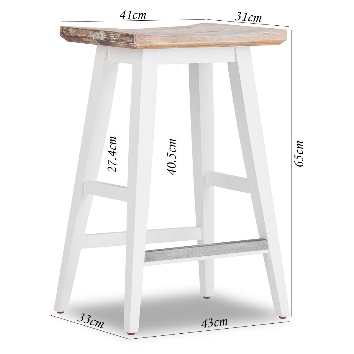 Florence Bar Stool.Elegant stool with large wooden seat and foot rest. QUALITY - Picture 4 of 29