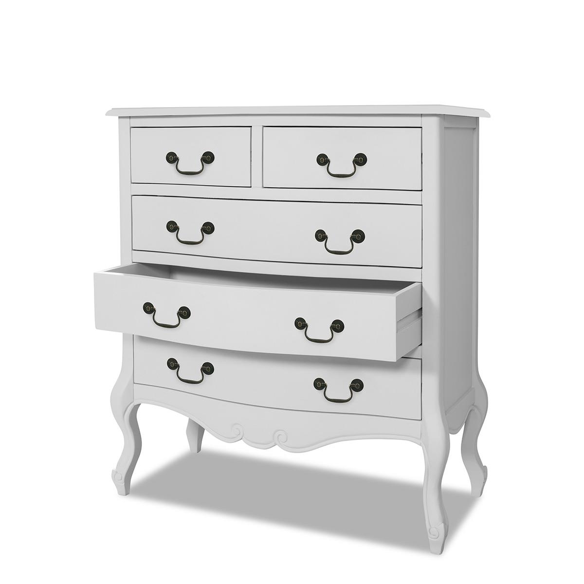 Shabby Chic White Bedroom Furniture, French Bed Bedside Table Chest Of Drawers - Picture 17 of 157