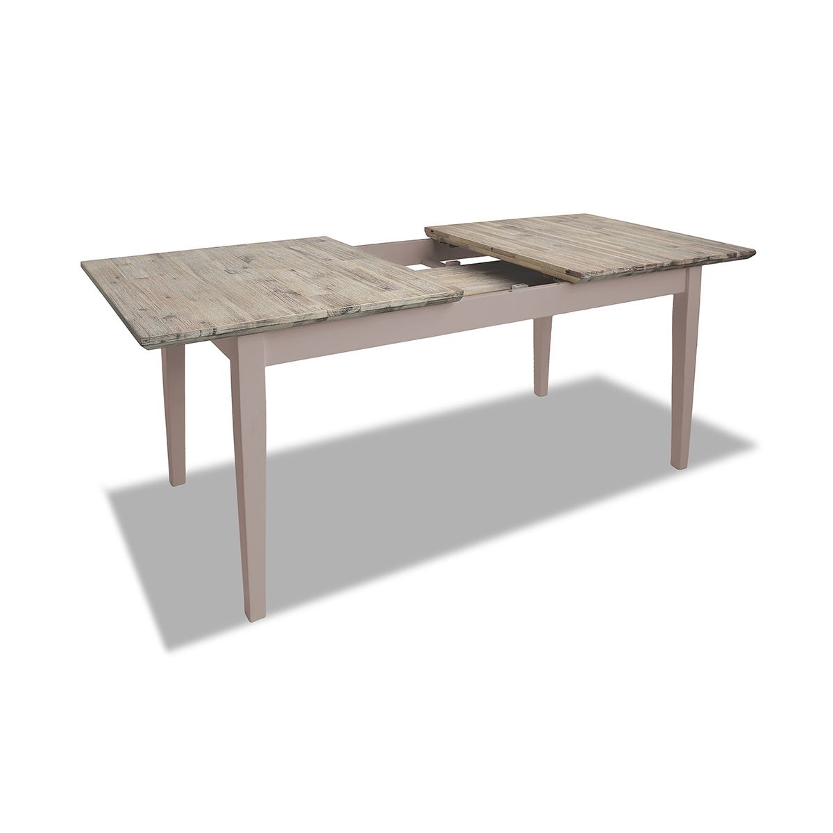 Extending Dining Table +4 Chairs Rectangular Center Extension FLORENCE furniture - Picture 96 of 152