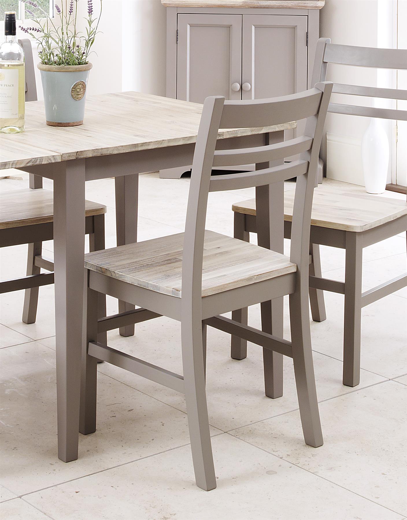 Florence Country Chair. Wooden Kitchen Dining Chair, Acacia Wood Seat QUALITY - Picture 3 of 34