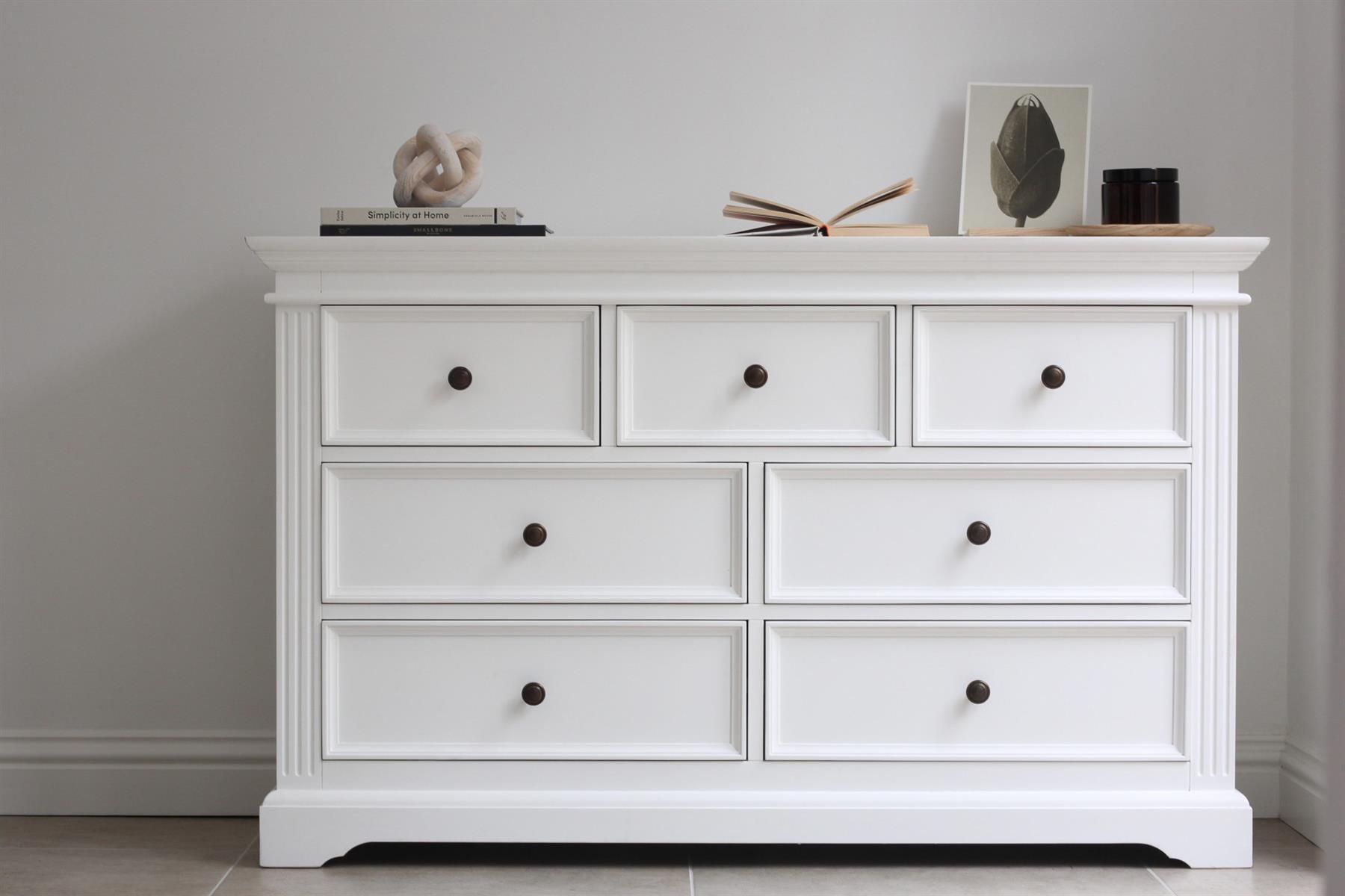 White Bedroom Furniture Bedside Table Chest of Drawers Wardrobe ...