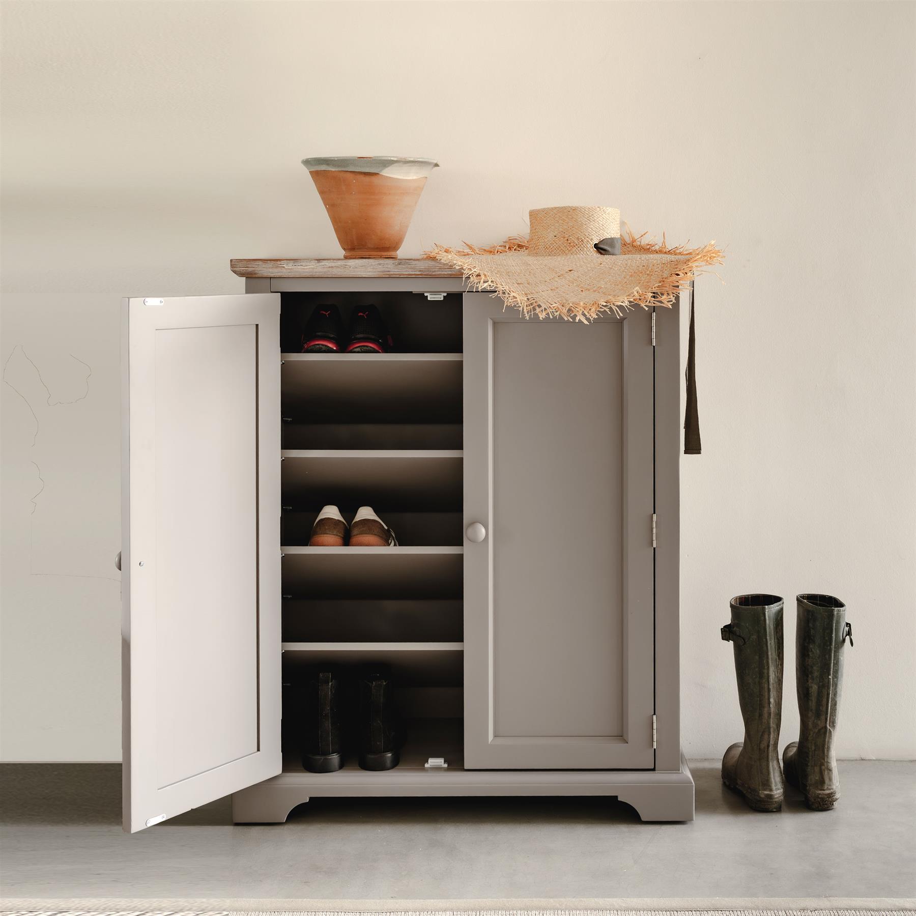 Florence Shoe Cabinet Hallway Shoe Rack Adjustable Shelves FULLY