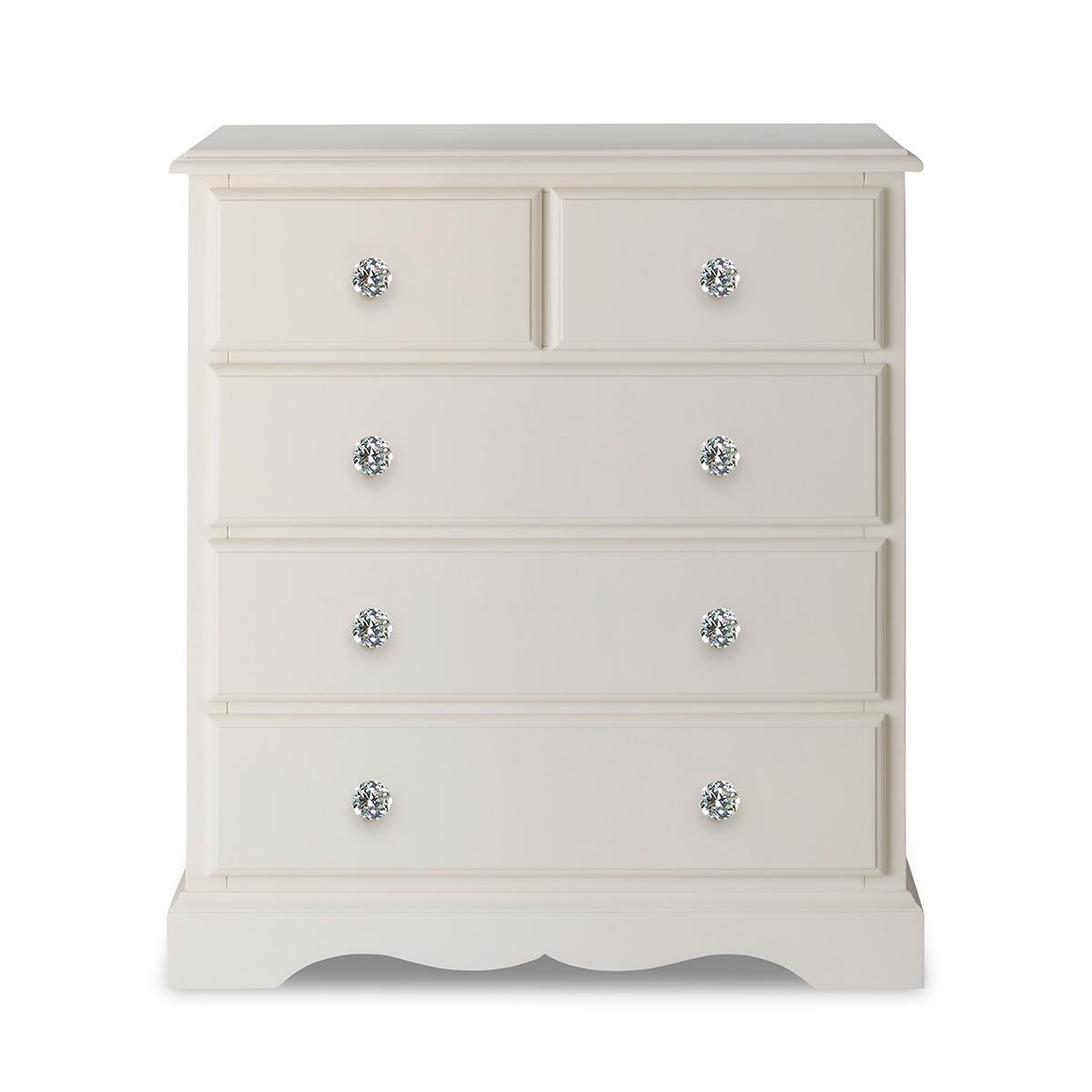 Antique White Bedroom Furniture French Chest Bedside Bed Wardrobe Vanity ROMANCE - Picture 19 of 78