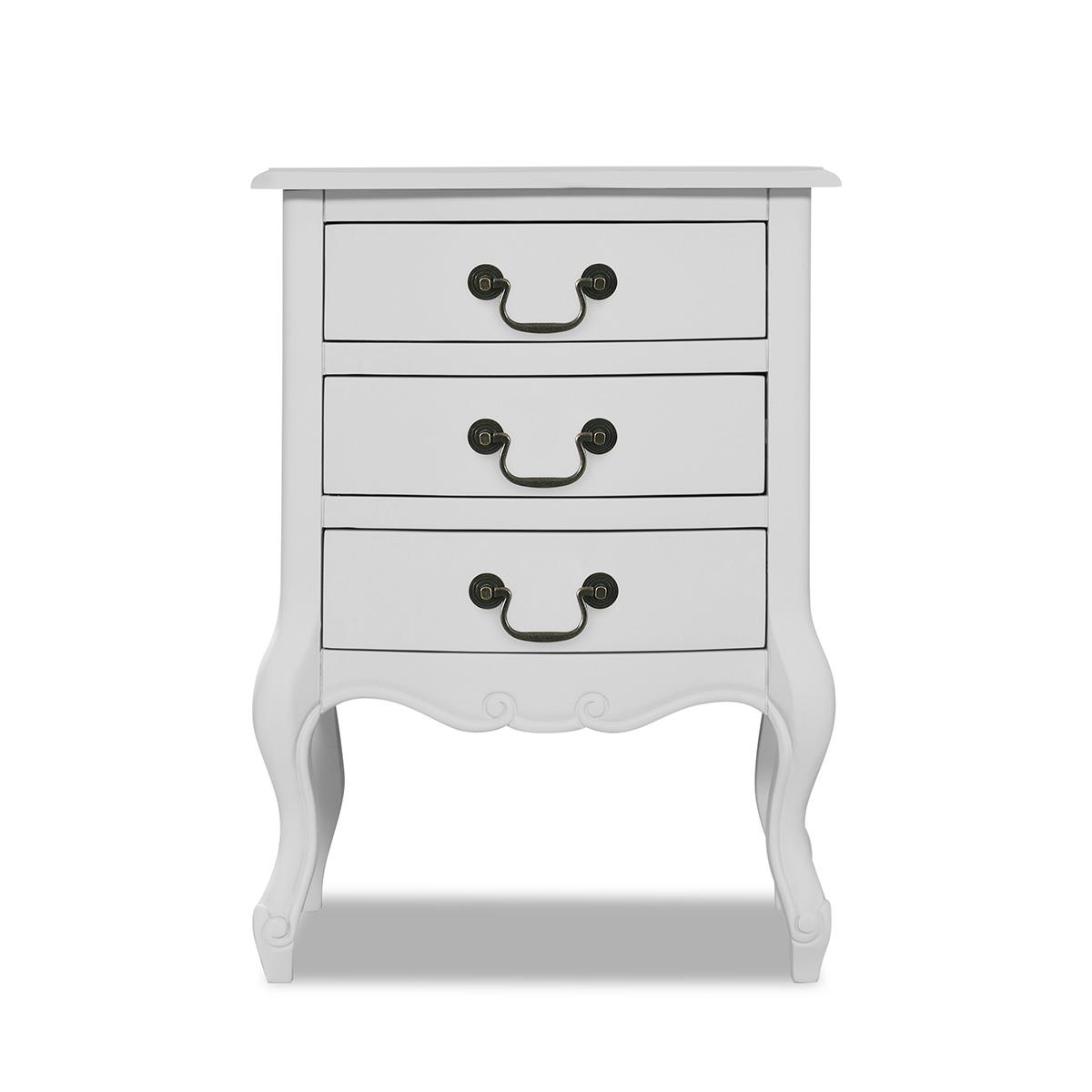 Shabby Chic White Bedroom Furniture, French Bed Bedside Table Chest Of Drawers - Picture 11 of 157