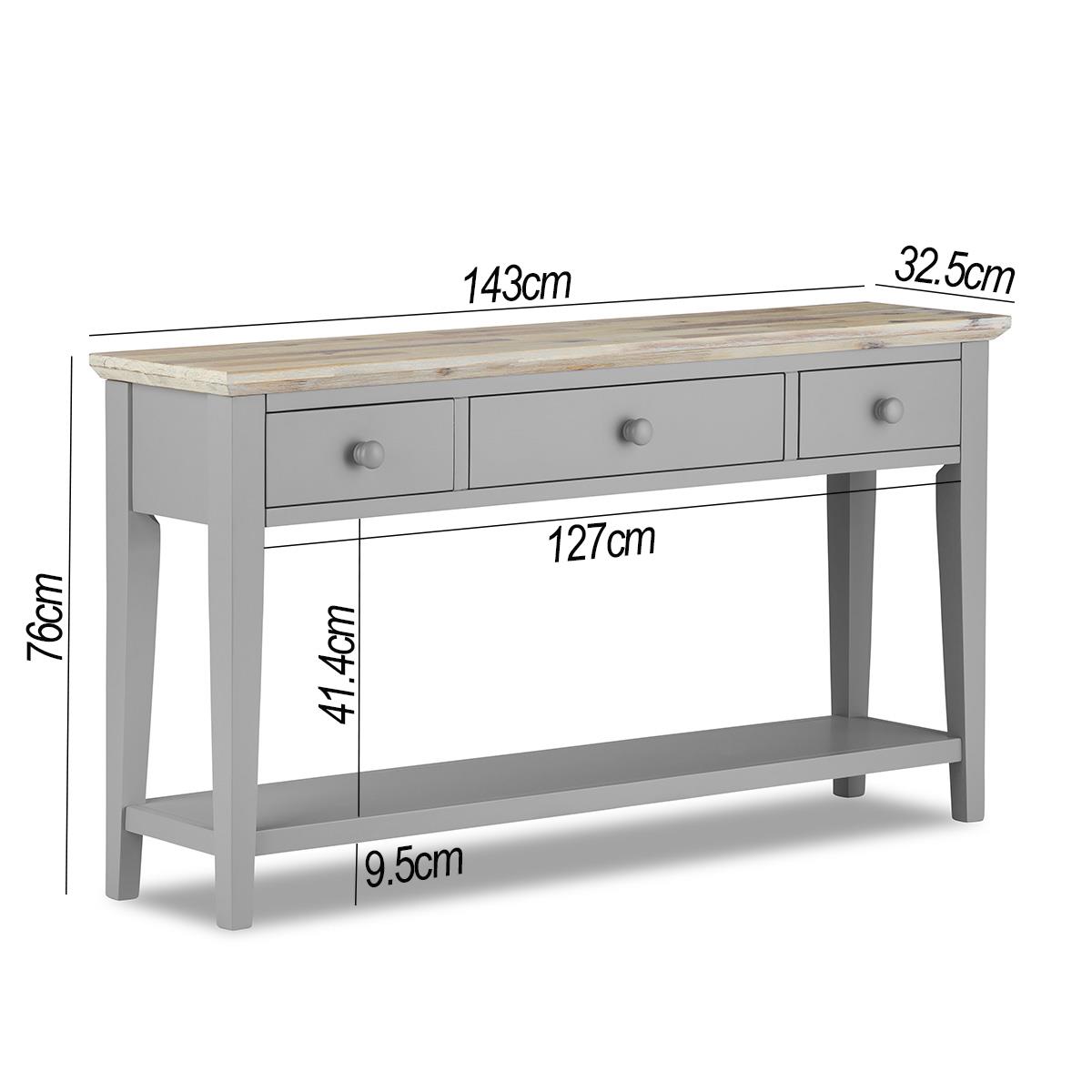 Kitchen Dining Furniture Grey Console Table Breakfast Bar Sideboard StoolFLORENC - Picture 12 of 178