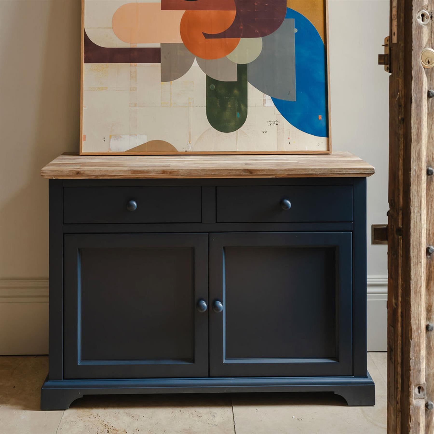 Sideboard Wooden Cupboard Drawers and Shelf Assembled Florence Kitchen Furniture - Picture 20 of 36