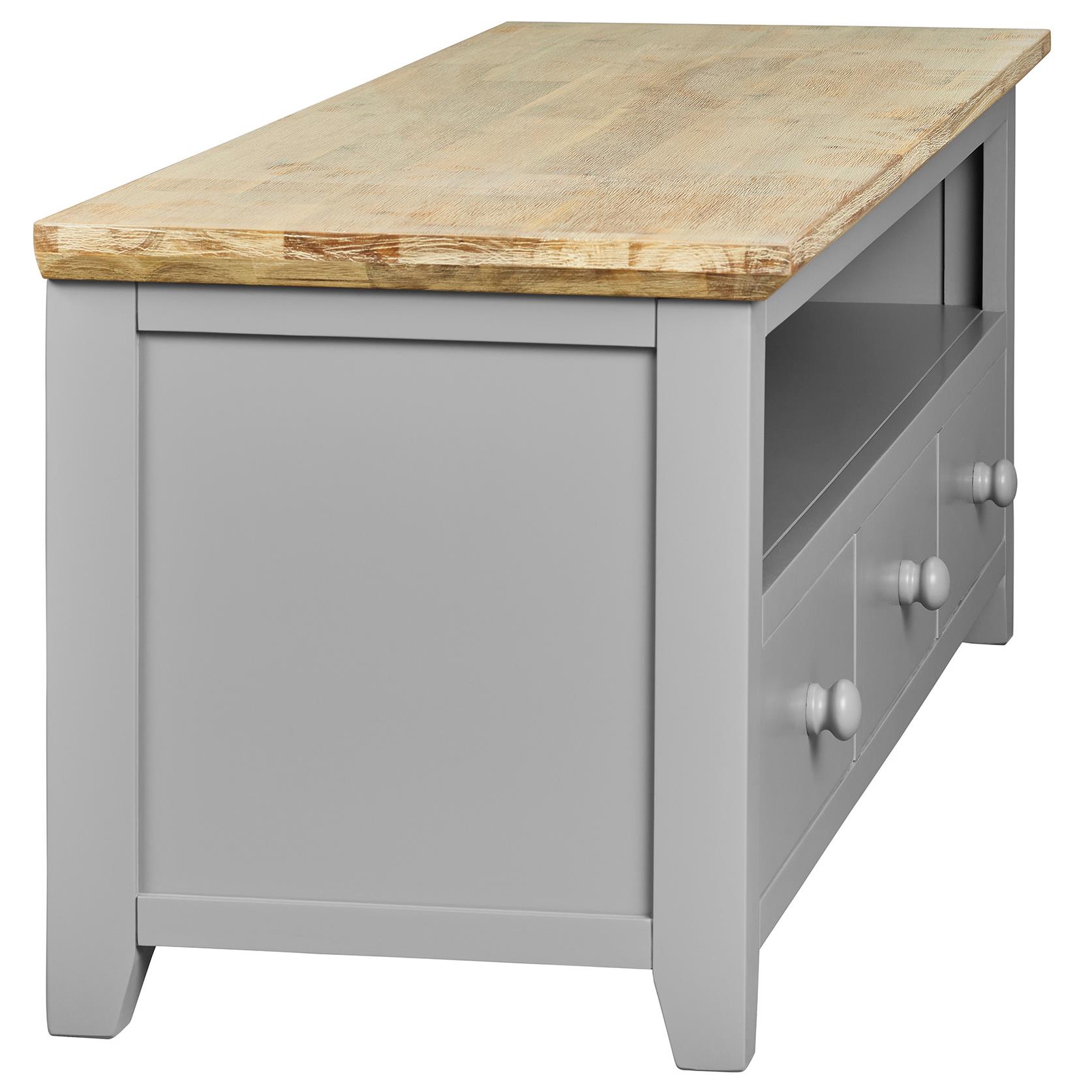 Florence Large TV Unit TV Stand with 3 Drawers and Shelf ,W145cm Fully Assembled - Picture 11 of 57