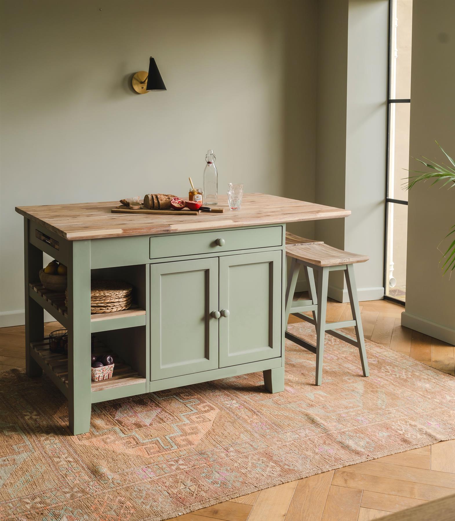 Florence Kitchen Island.Large kitchen island with shelves,cupboard,drawers &more