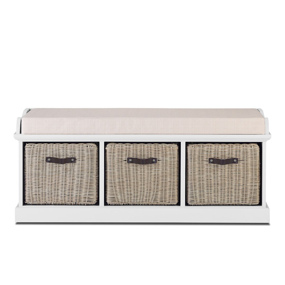 Tetbury Hallway Bench and Hanging Shelf, Hallway Storage Bench with