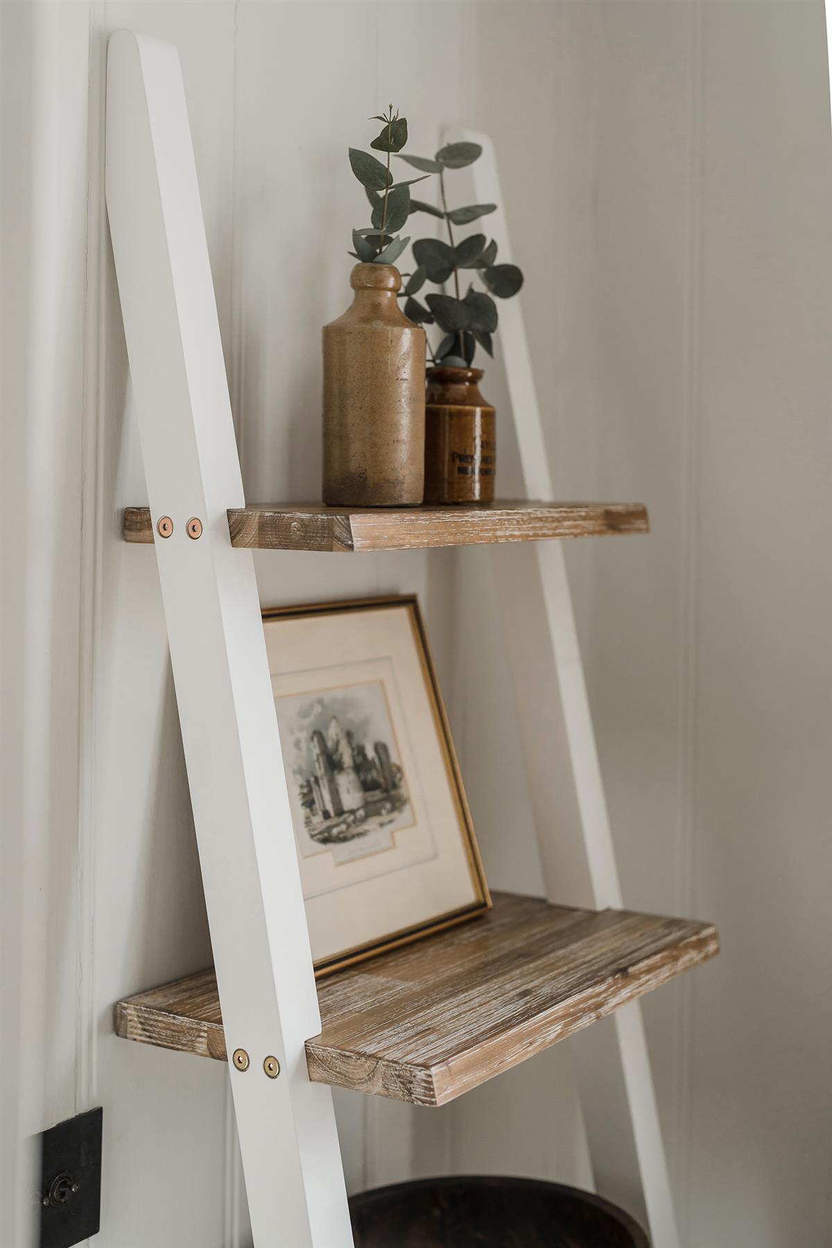 Florence Ladder Shelf Bookshelf Rack Lean up Display Storage Shelving Stand - Picture 21 of 26