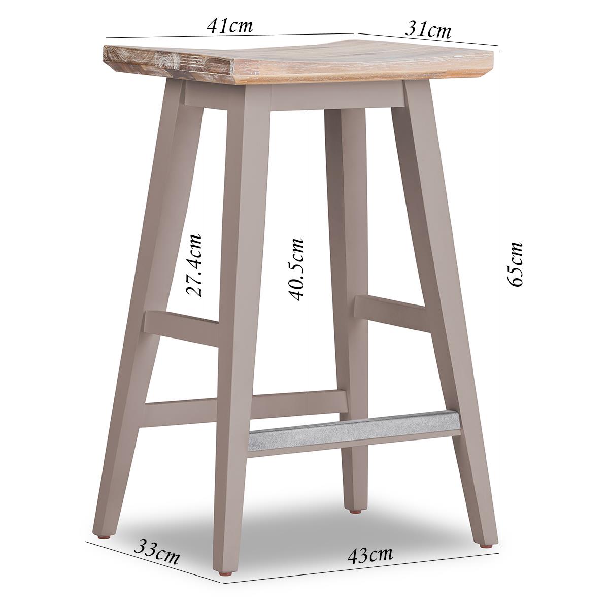 Florence Bar Stool.Elegant stool with large wooden seat and foot rest. QUALITY - Picture 16 of 29