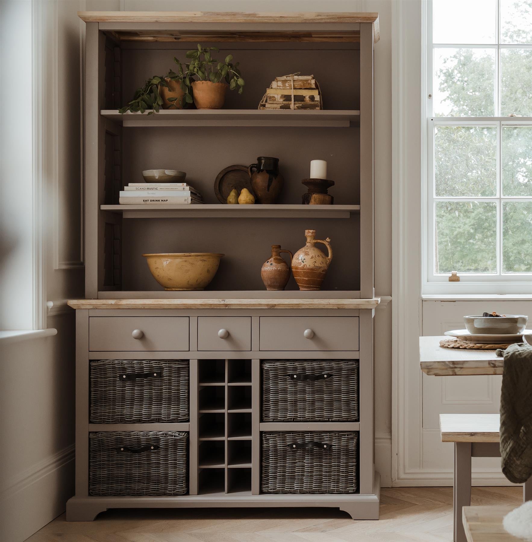 Kitchen Dining Furniture Grey Console Table Breakfast Bar Sideboard StoolFLORENC - Picture 43 of 178